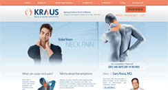 Desktop Screenshot of neckpain.com